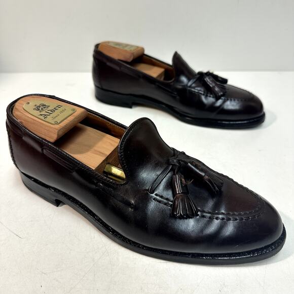 NEW HEELS Alden x Brooks 772 Color 8 Shell Cordovan Tassel Loafer Made in USA 8 - Picture 5 of 13
